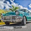 Vintage muscle car in India