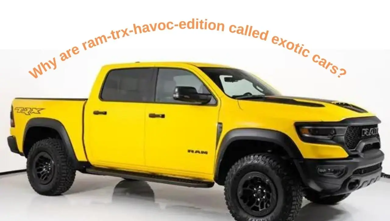 Yellow RAM TRX Havoc Edition exotic pickup truck with off-road capabilities