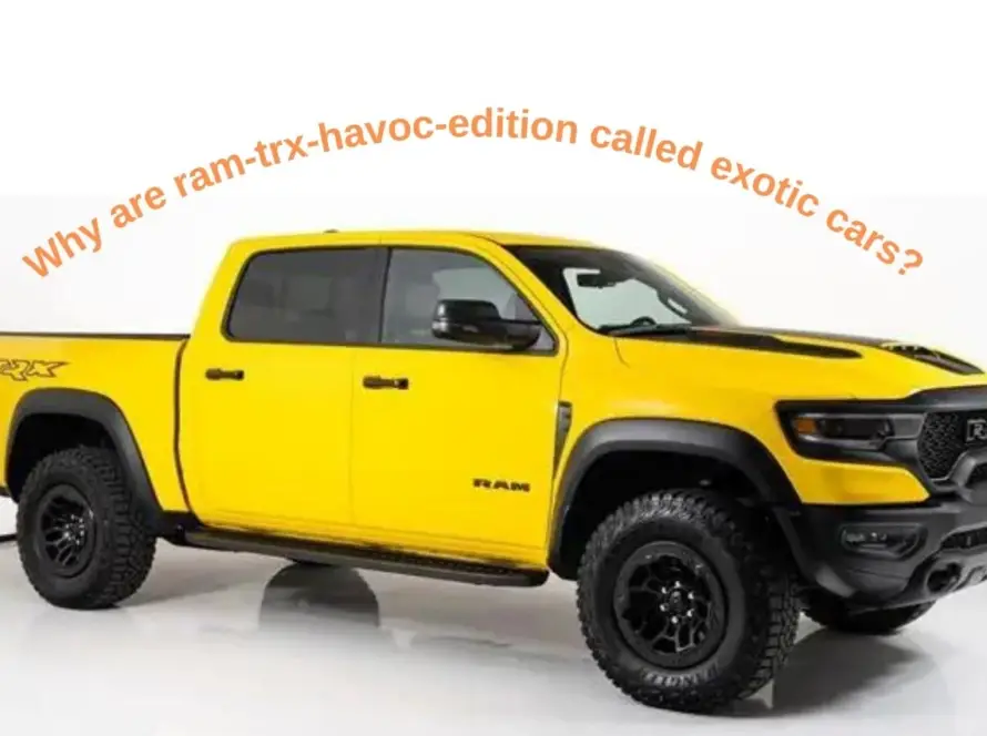 Yellow RAM TRX Havoc Edition exotic pickup truck with off-road capabilities