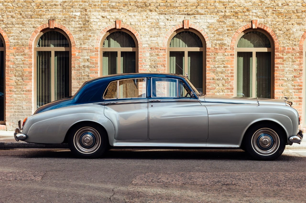 Classic 1949 Cadillac Coupe de Ville vintage car in blue showcasing timeless elegance ready for export to India