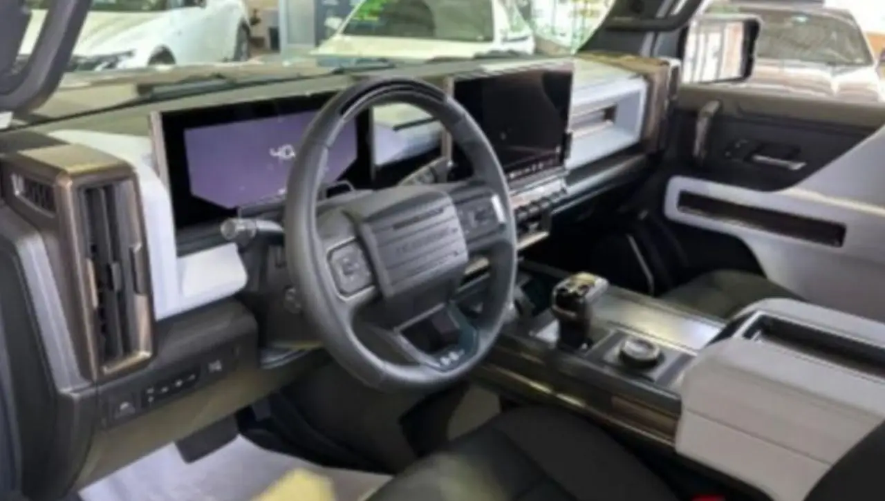 Hummer EV luxury electric vehicle interior dashboard exploring if RHD is available for Indian buyers