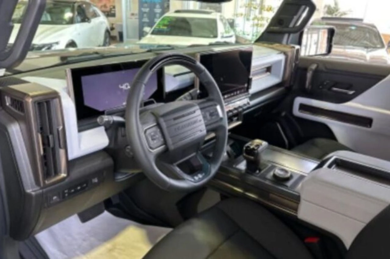 Hummer EV luxury electric vehicle interior dashboard exploring if RHD is available for Indian buyers